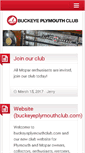 Mobile Screenshot of buckeyeplymouthclub.com